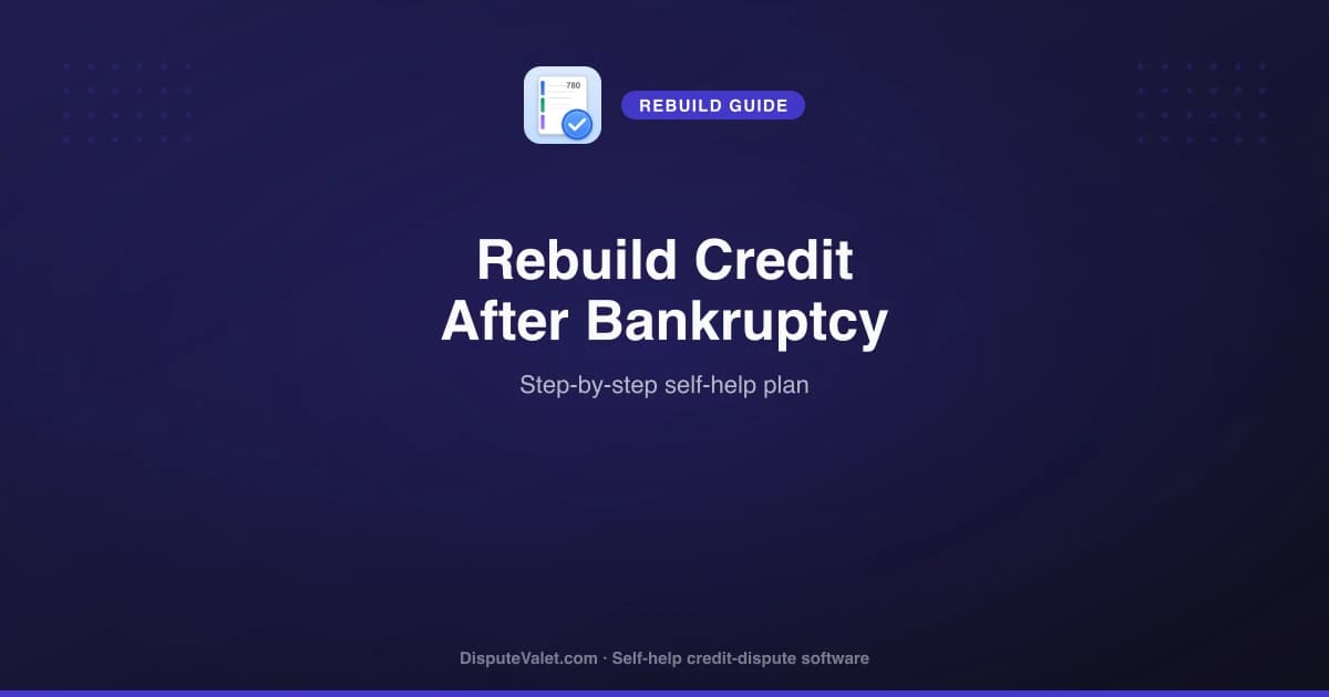 How to Rebuild Credit After Bankruptcy (Step by Step)
