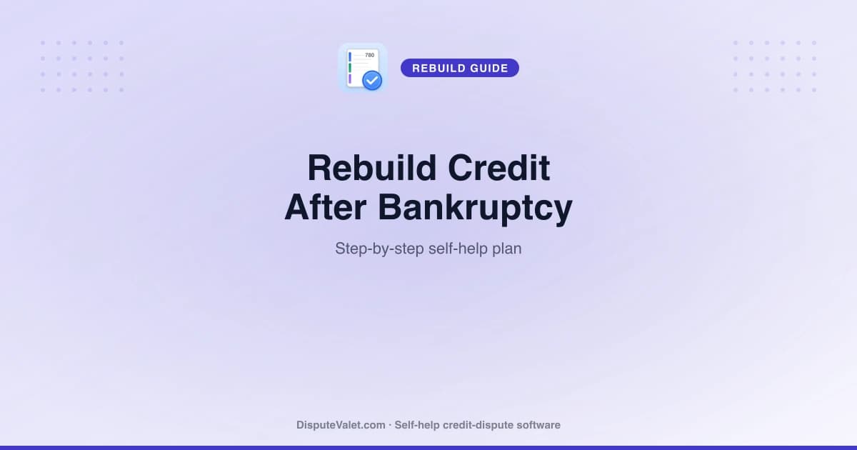 How to Rebuild Credit After Bankruptcy (Step by Step)
